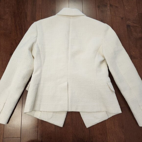 Theory women's cream colored blazer in size 4 - Picture 2 of 10